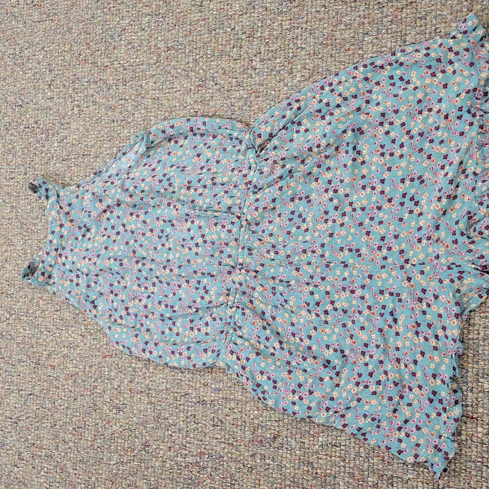 Mossimo Supply Co. Light Blue Floral Halter Camisole